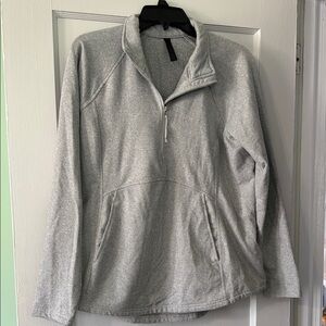Gray Quarter-Zip Pullover